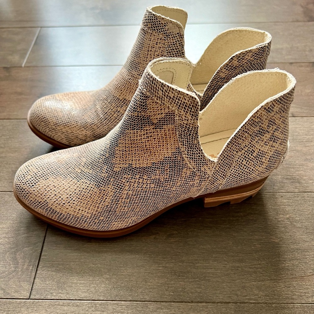 Snakeskin Ankle Boots